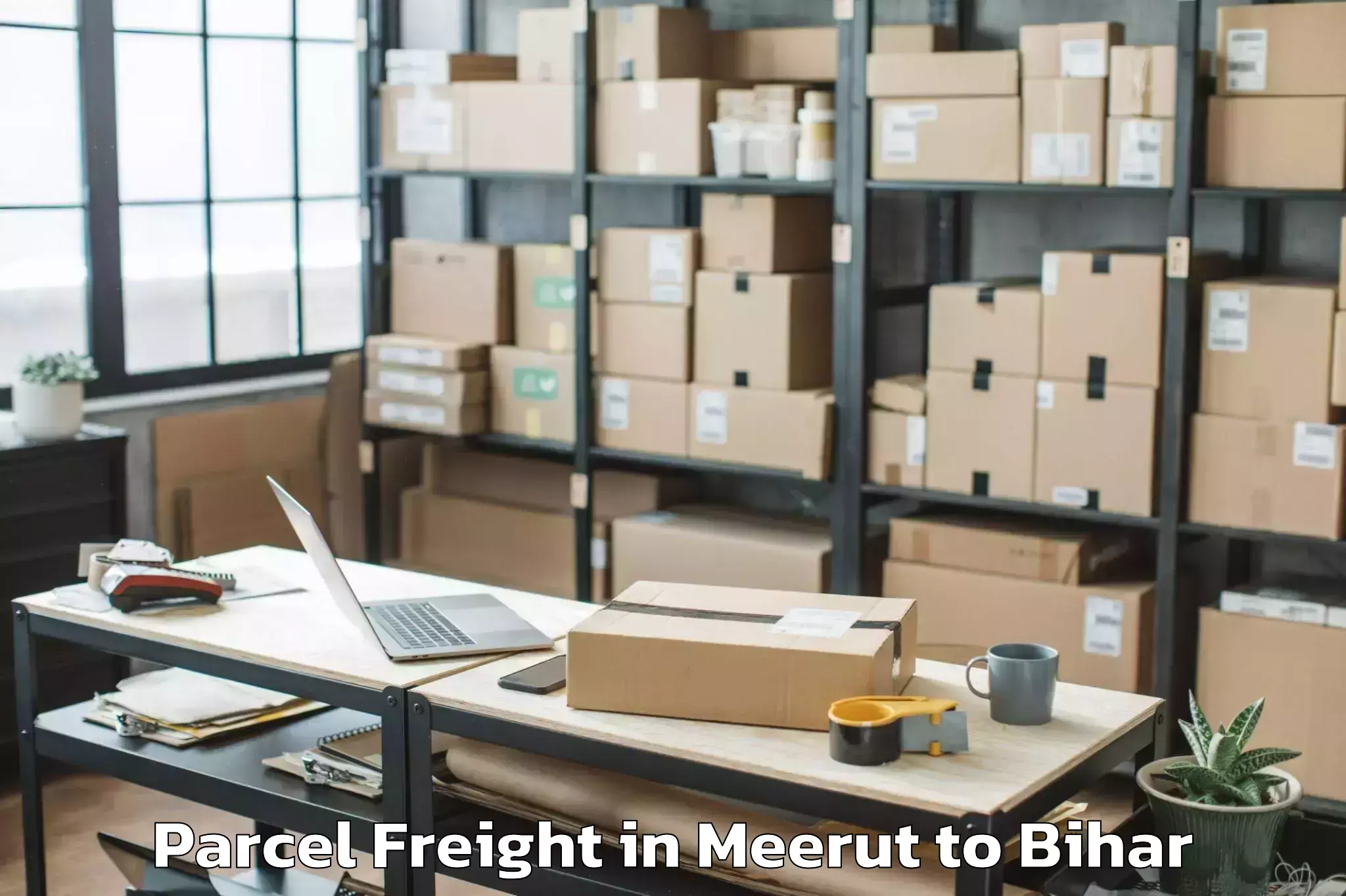 Affordable Meerut to Biraul Parcel Freight